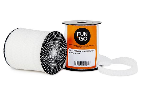 MALLA TUBULAR ENVASADO UNIVERSAL-100 BLANCA (100m)